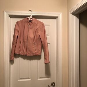 Baccini Women's Blush Leather Jacket